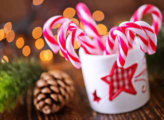 Image showing candy canes