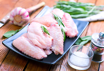 Image showing raw chicken wings