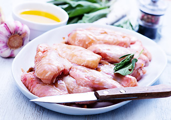 Image showing raw chicken wings