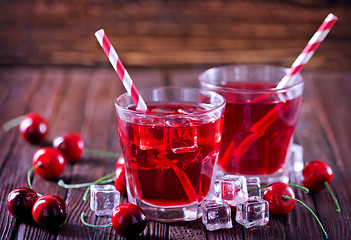 Image showing cherry drink