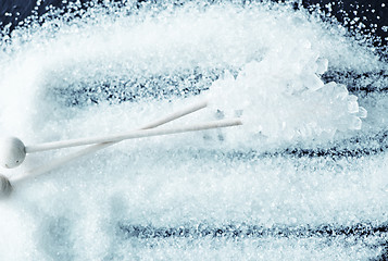 Image showing White sugar crystals
