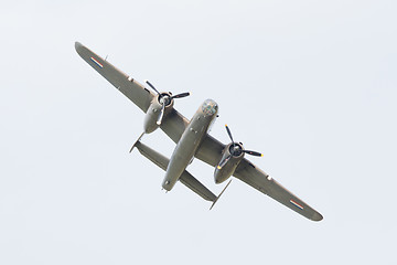 Image showing LEEUWARDEN, THE NETHERLANDS - JUNE 10: WW2 B-25 Mitchell bomber 