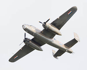 Image showing LEEUWARDEN, THE NETHERLANDS - JUNE 10: WW2 B-25 Mitchell bomber 