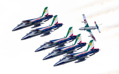 Image showing LEEUWARDEN, THE NETHERLANDS-JUNE 11, 2016: Italian aerobatic tea