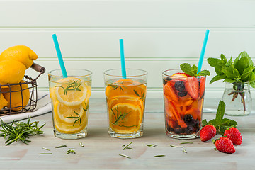 Image showing Detox water cocktails