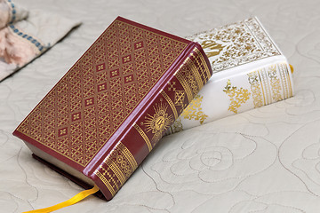 Image showing Two books in beautiful bindings.