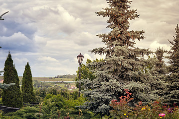 Image showing Summer landscape in cloudy weather.