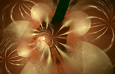 Image showing Fractal image is: virtual flowers.