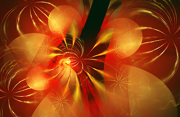 Image showing Fractal image is: virtual flowers.