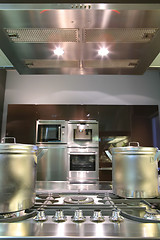 Image showing modern kitchen with gas fryer