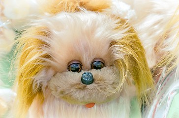 Image showing Children\'s soft toy: cute dog.