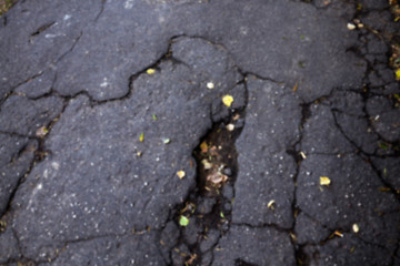 Image showing the broken asphalt
