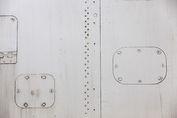 Image showing Aircraft metal cladding