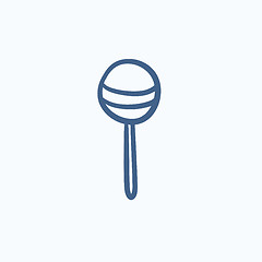 Image showing Round lollipop sketch icon.