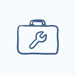 Image showing Toolbox sketch icon.