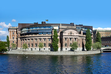 Image showing The parliament building (Riksdagen) , Stockholm, Sweden 