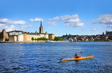 Image showing kayaking in Stockholm