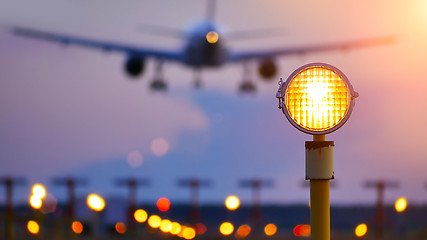 Image showing Plane passes overhead 