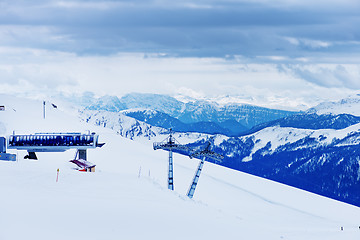 Image showing Snow in mountains. 