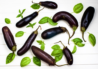 Image showing Raw Small Eggplants