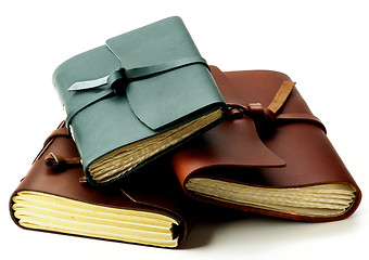 Image showing Handmade Leather Notepads