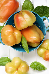 Image showing Yellow and Orange Bell Peppers