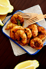 Image showing Delicious Grilled Prawns