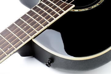 Image showing Acoustic Guitar Fingerboard