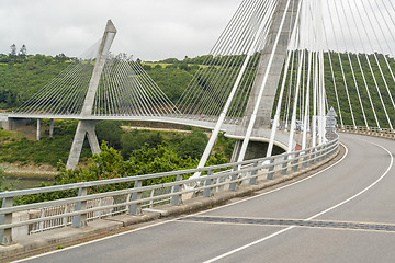 Image showing Terenez bridge in Brittany