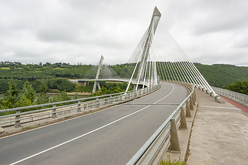 Image showing Terenez bridge in Brittany