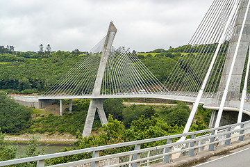 Image showing Terenez bridge in Brittany