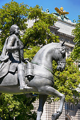 Image showing Statue of Kaiser Franz I. Stephan von Lothringen in Vienna, Aust