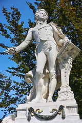 Image showing Statue of Wolfgang Amadeus Mozart in Vienna