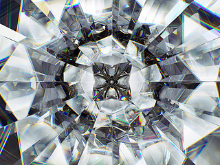 Image showing diamond structure extreme closeup