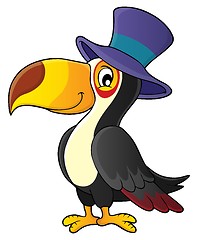 Image showing Toucan with hat theme image 1