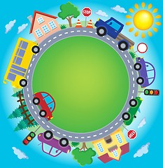 Image showing Circle with cars theme image 2