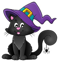 Image showing Halloween cat theme image 2