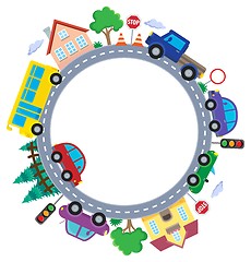 Image showing Circle with cars theme image 1