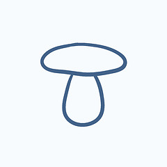 Image showing Mushroom sketch icon.