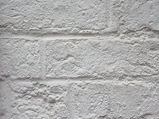 Image showing White brick wall background