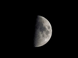 Image showing First quarter moon