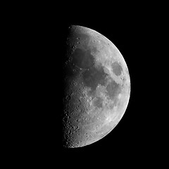 Image showing First quarter moon