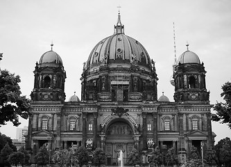 Image showing Berliner Dom in Berlin in black and white