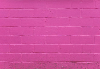 Image showing Pink brick wall background