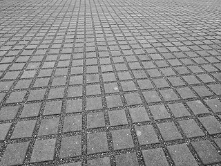 Image showing Concrete pavement background in black and white