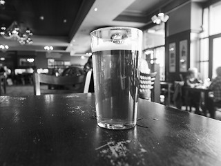 Image showing British ale beer pint