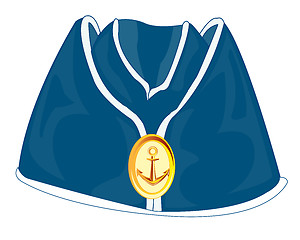 Image showing Headdress of the sailor oversea cap