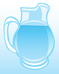 Image showing Pitcher with clean drinking water