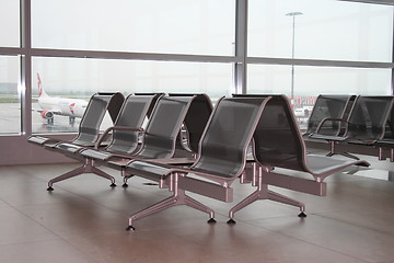 Image showing Waiting hall at a an airport