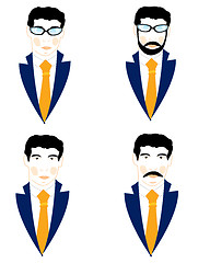 Image showing Set of the icons men